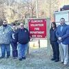 On Nov. 22, the Clinchco Volunteer Fire Department held an unveiling ceremony for its new sign donated by Board of Supervisors Vice Chair Josh Evans in honor of the late Mark McCowan, a longtime dedicated department member. The sign was also given in honor of all Dickenson County volunteer first responders.  PROVIDED BY JOSH EVANS
